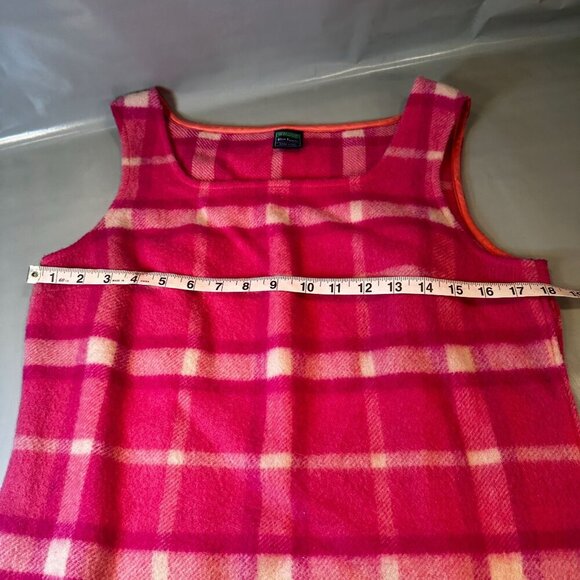 United Colors Benetton Dress Womens Blue Family Italy Wool Windowpane Plaid - Picture 8 of 14